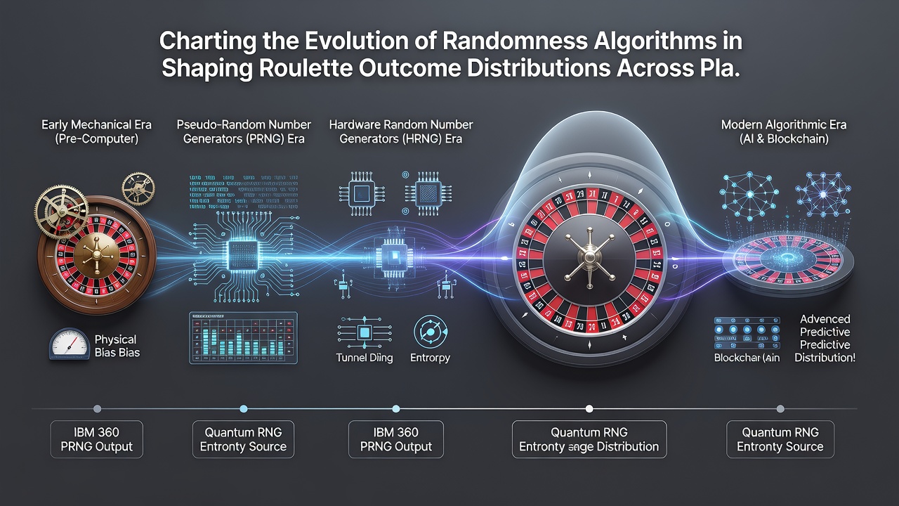 Vergelijking van uitkomstverdelingen op diverse roulette platforms met algoritme-evolutie