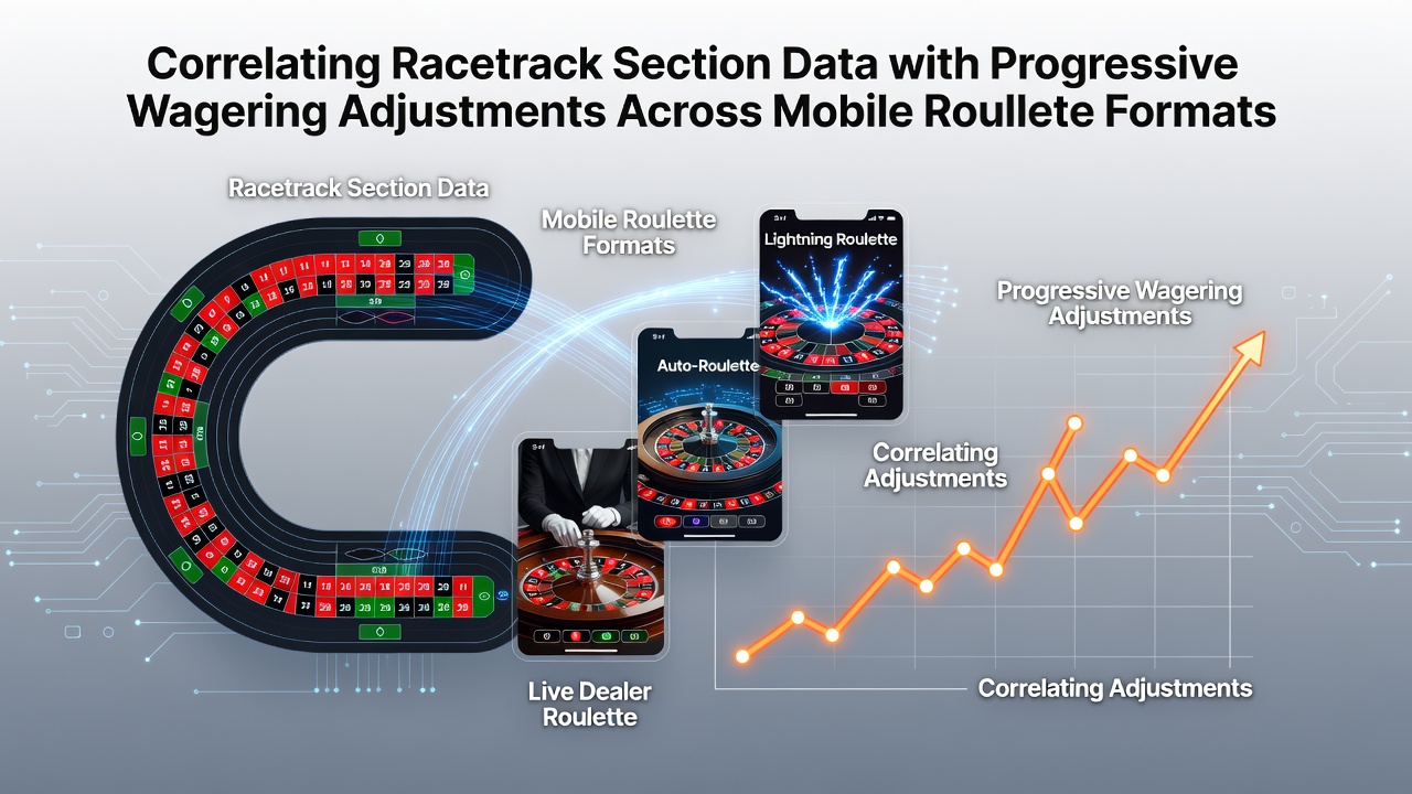 Visualisatie van racetrack sectie data in mobiele roulette formats