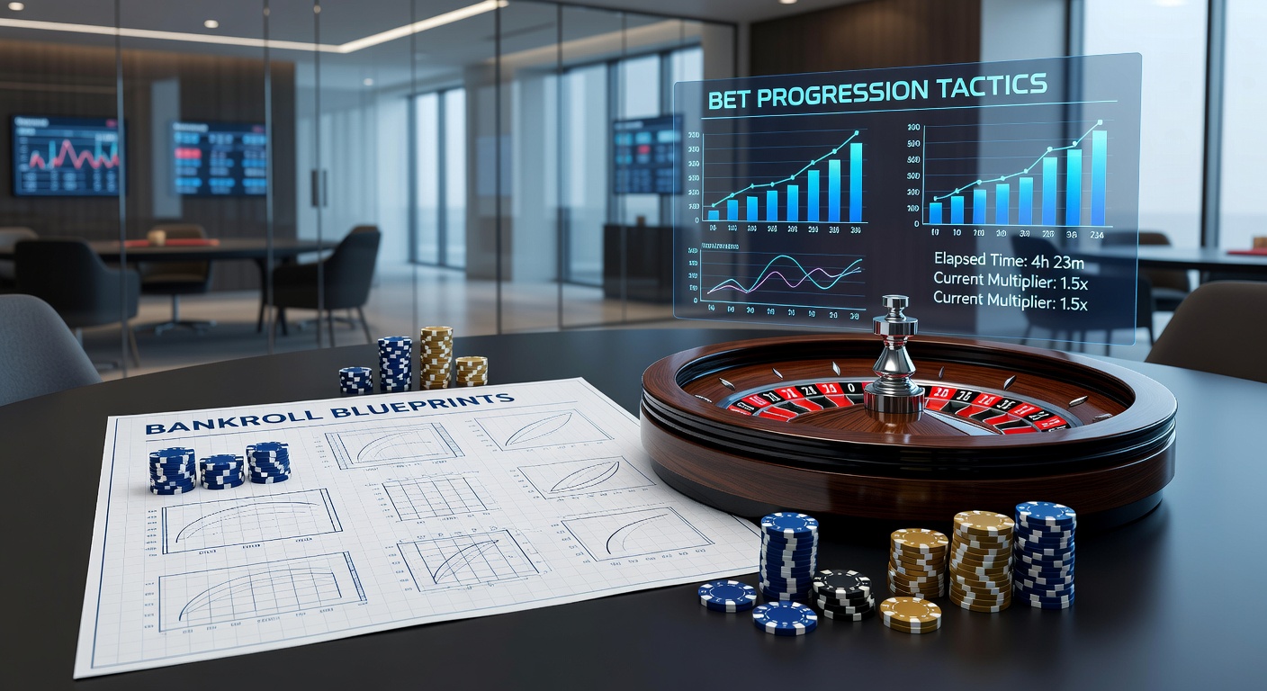 Een roulette tafel met fiches gestapeld in een strategische opstelling, symboliserend bankroll management tijdens een lange sessie