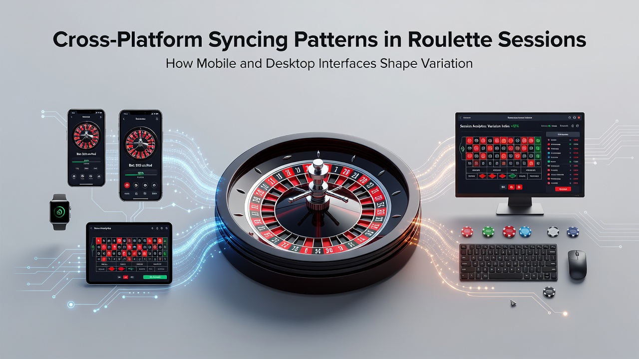 Grafiek van sessieduur en variantkeuze bij mobiele versus desktop roulette interfaces