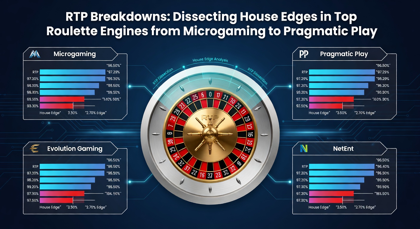 Grafiek met RTP-vergelijkingen van roulette-varianten bij verschillende providers, inclusief balken voor house edges