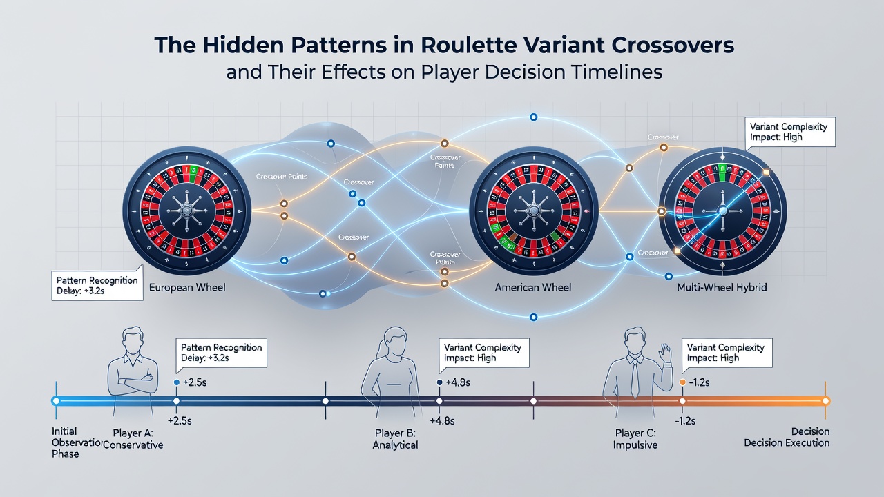 Grafiek van besluitvormingstijden bij roulette variant kruisingen