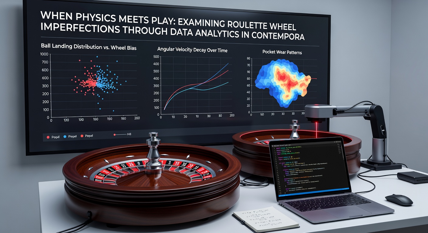 Data-analyse dashboard met grafieken van roulette-spin patronen en wiel bias metingen
